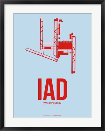 Framed IAD Washington 2 Print