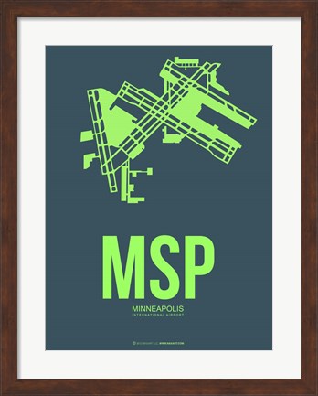 Framed MSP Minneapolis 2 Print