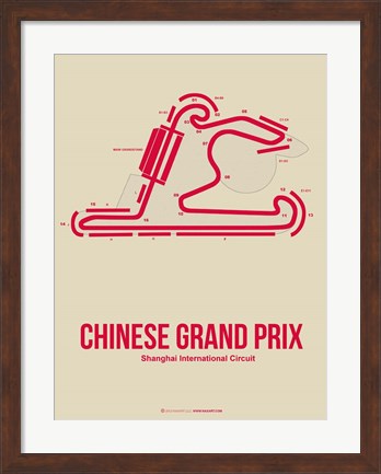 Framed Chinese Grand Prix 3 Print