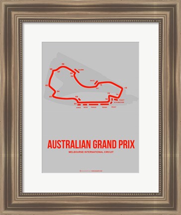 Framed Australian Grand Prix 1 Print