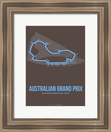 Framed Australian Grand Prix 2 Print