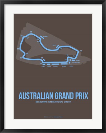 Framed Australian Grand Prix 2 Print