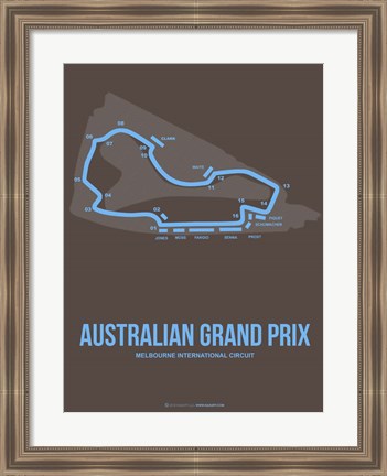 Framed Australian Grand Prix 2 Print