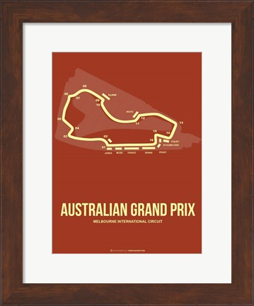 Framed Australian Grand Prix 3 Print