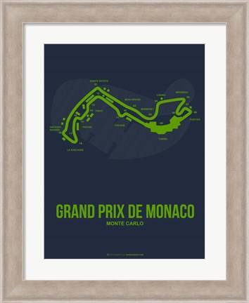 Framed Monaco Grand Prix 2 Print