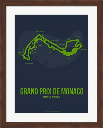 Framed Monaco Grand Prix 2 Print