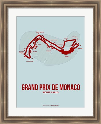 Framed Monaco Grand Prix 3 Print