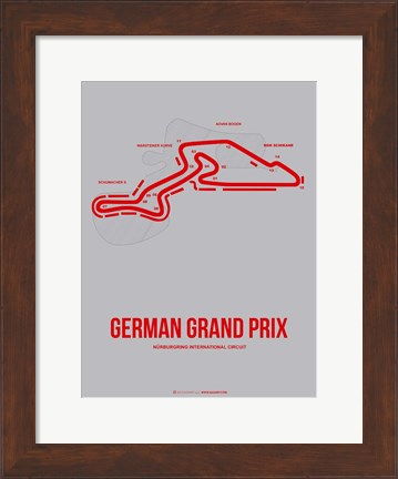 Framed German Grand Prix 1 Print