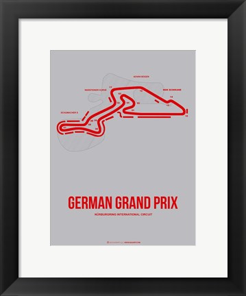 Framed German Grand Prix 1 Print