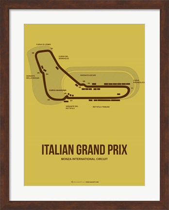 Framed Italian Grand Prix 1 Print