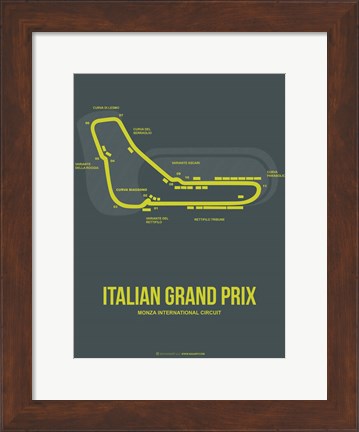 Framed Italian Grand Prix 2 Print