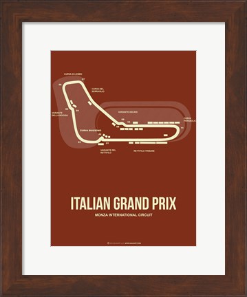 Framed Italian Grand Prix 3 Print