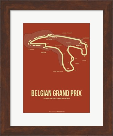 Framed Belgian Grand Prix 2 Print