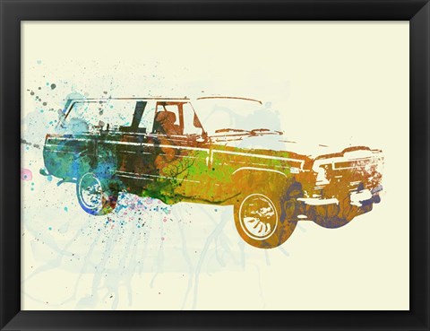 Framed Jeep Wagoneer Print