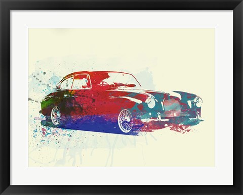 Framed Aston Martin DB 2 Print