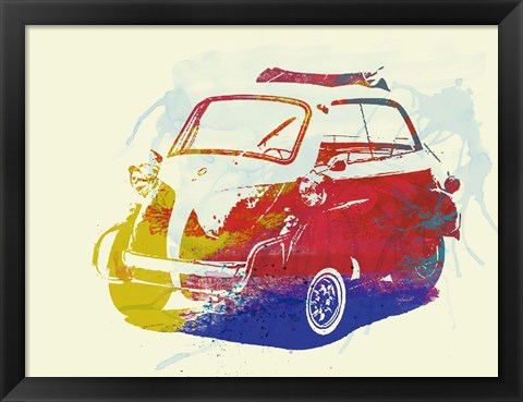 Framed BMW Isetta Print