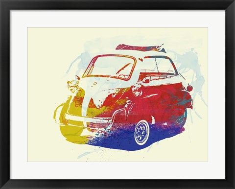 Framed BMW Isetta Print