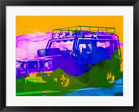 Framed Land Rover Defender Print