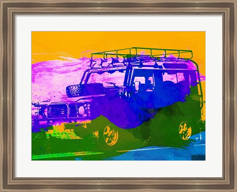 Framed Land Rover Defender Print