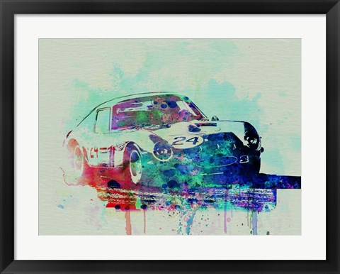 Framed Ferrari 250 GTB Racing Print