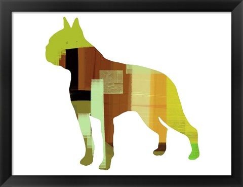 Framed Boston Terrier Print