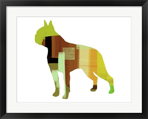 Framed Boston Terrier Print