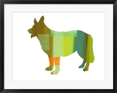 Framed German Shepard 1 Print