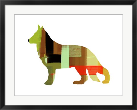 Framed German Shepard 2 Print