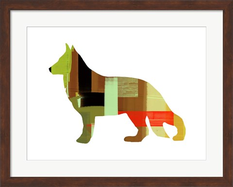 Framed German Shepard 2 Print