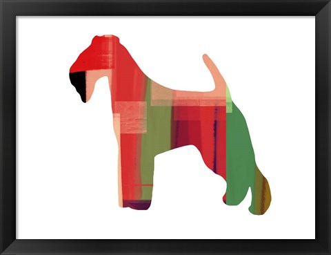 Framed Irish Terrier Print