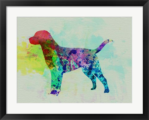 Framed Labrador Retriever Watercolor Print