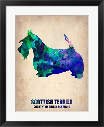 Framed Scottish Terrier 2 Print