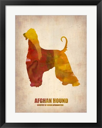 Framed Afghan Hound Print