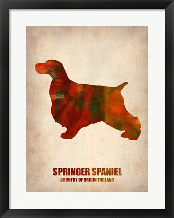 Framed Springer Spaniel 2 Print