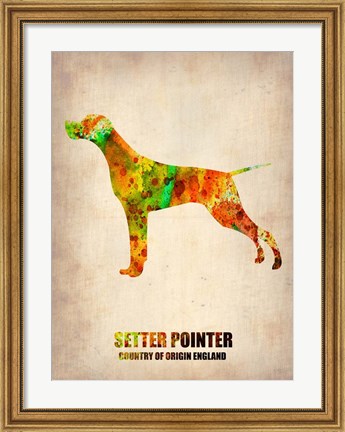 Framed Setter Pointer 2 Print