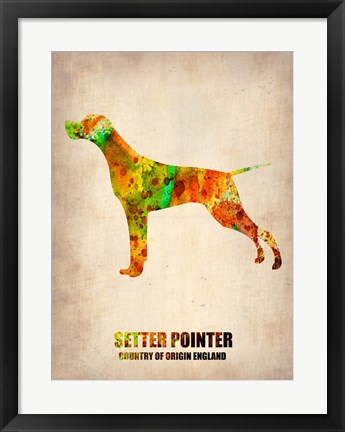 Framed Setter Pointer 2 Print