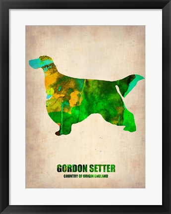 Framed Gordon Setter 2 Print