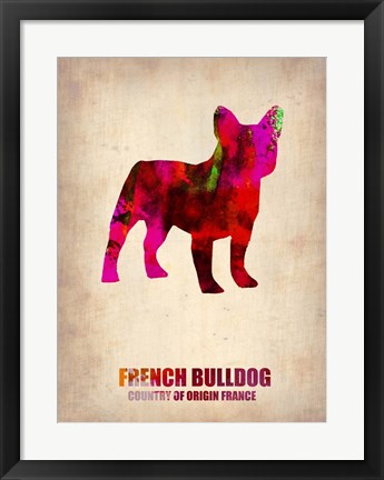 Framed French Bulldog Print