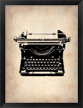 Framed Vintage Typewriter 2 Print