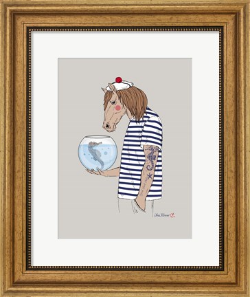 Framed Horse Sailor Print