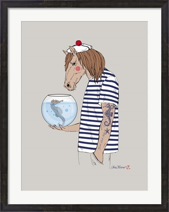 Framed Horse Sailor Print
