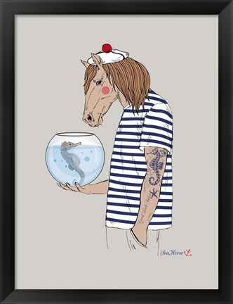 Framed Horse Sailor Print