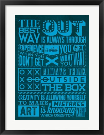 Framed Creative Set Blue Print