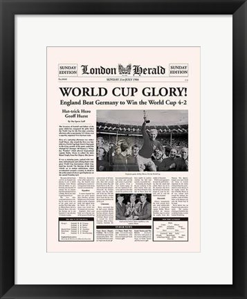 Framed 1966 World Cup Print