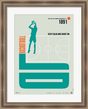 Framed Basketball Print