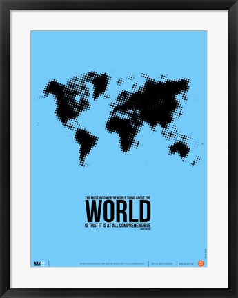 Framed World Map Print