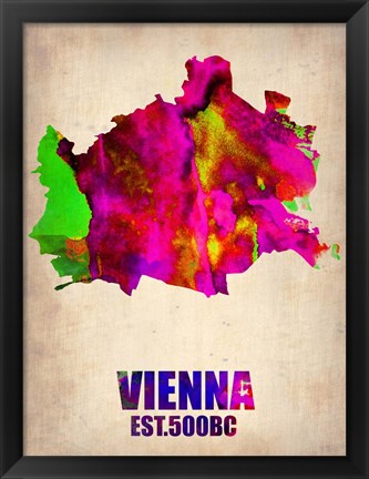 Framed Vienna Watercolor Print