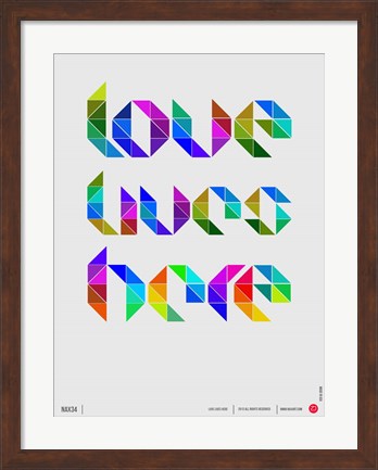 Framed Love 4 Print