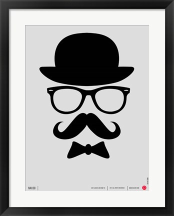 Framed Hats Glasses and Mustache 1 Print