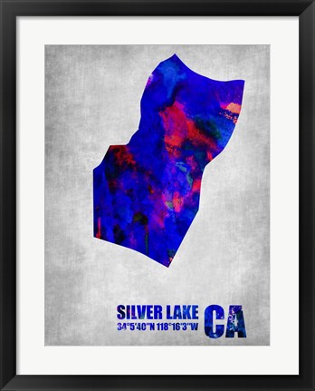 Framed Silver Lake California Print